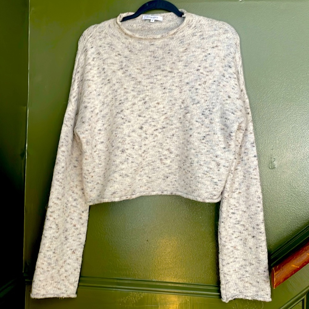 Cropped cowl neck Olivaceous